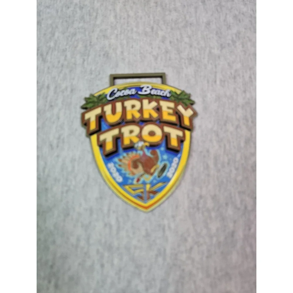 Turkey Trot 2020 Cocoa Beach Rare Covid Medal 5k Medal‎ Finishing